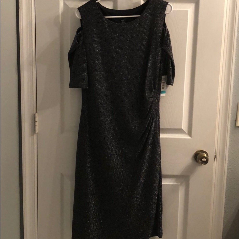 Brand new night dress black and silver size 16